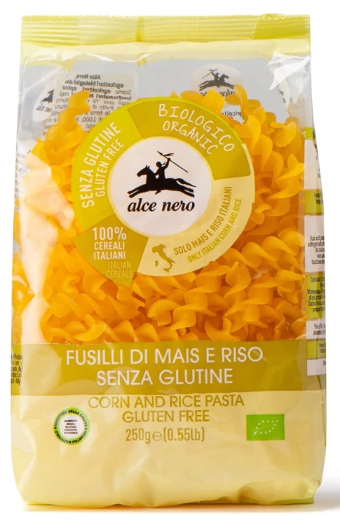 MAKARON (KUKURYDZIANO - RYŻOWY) ŚWIDERKI- fussli  BEZGLUTENOWY BIO 250 g - ALCE NERO.jpg