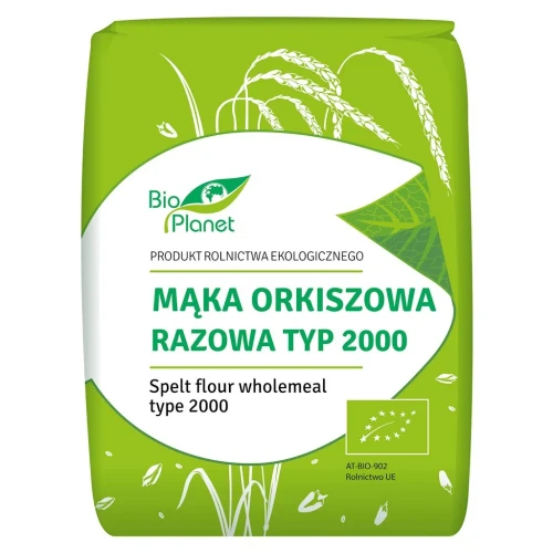 MĄKA ORKISZOWA RAZOWA TYP 2000 BIO 1 kg - BIO PLANET.webp