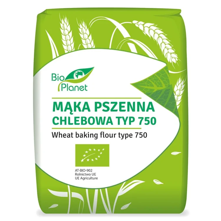 MĄKA PSZENNA CHLEBOWA TYP 750 BIO 1 kg - BIO PLANET.webp
