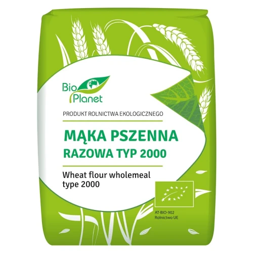 MĄKA PSZENNA RAZOWA TYP 2000 BIO 1 kg - BIO PLANET.webp