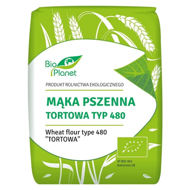 MĄKA PSZENNA TORTOWA TYP 480 BIO 1 kg - BIO PLANET.webp