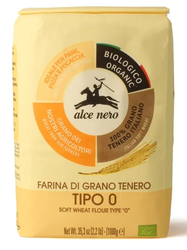 MĄKA PSZENNA TYP 0 NA PIZZĘ BIO 1 kg - ALCE NERO.webp