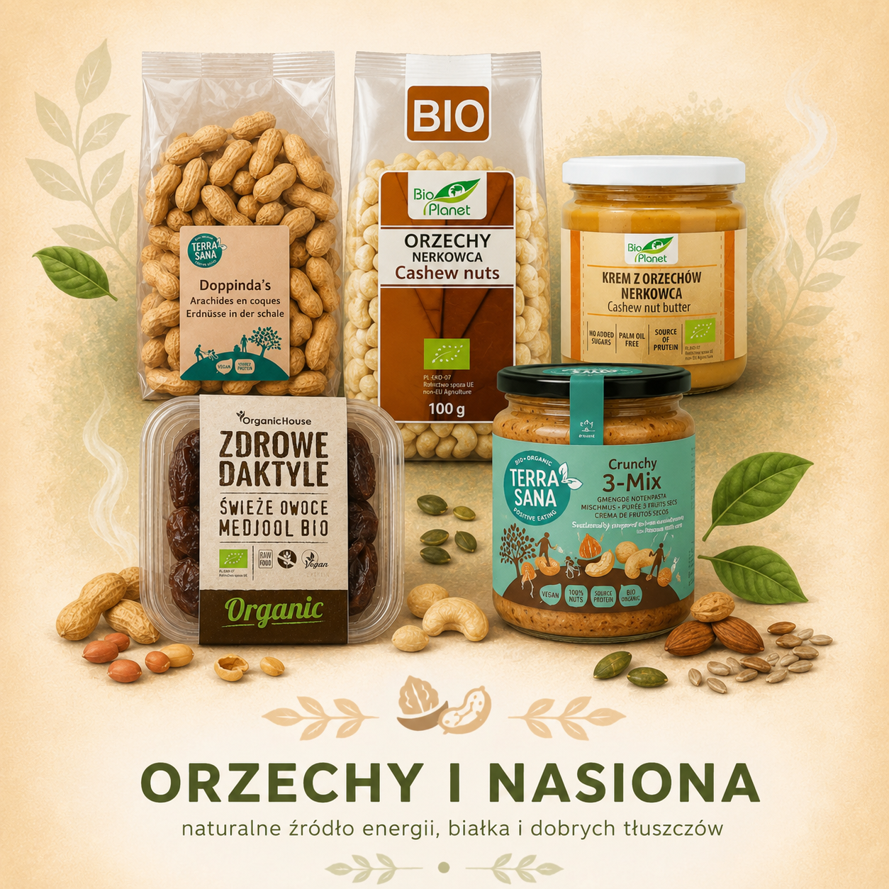 Orzechy, nasiona